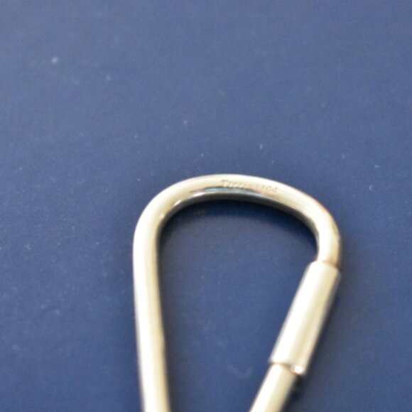TIFFANY & Co. Heart Tag Charm Sterling Silver Key Chain Ring - Picture 3 of 3
